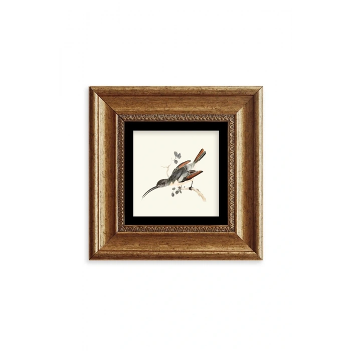 Uzun Gaga Çerçeveli Taş Tablo 20 cm