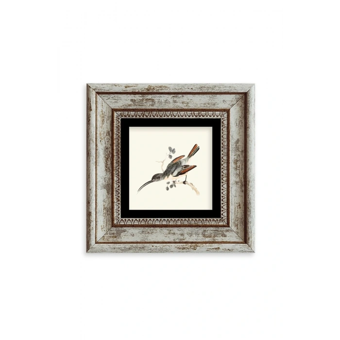 Uzun Gaga Çerçeveli Taş Tablo 20 cm