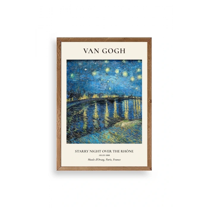 Van Gogh Ahşap Çerçeveli Tablo 17 x 23