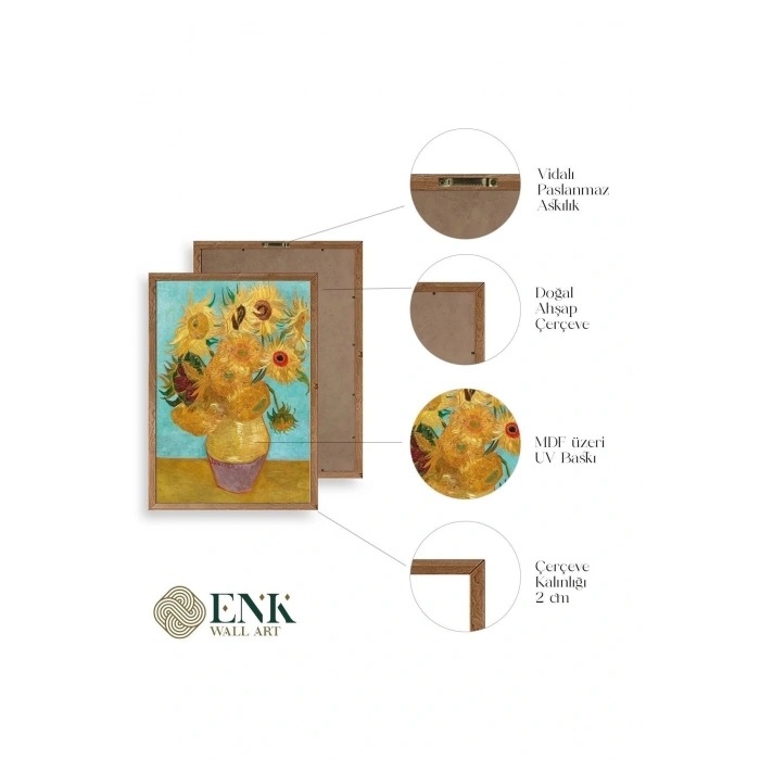 Van Gogh Ahşap Çerçeveli Tablo 17 x 23