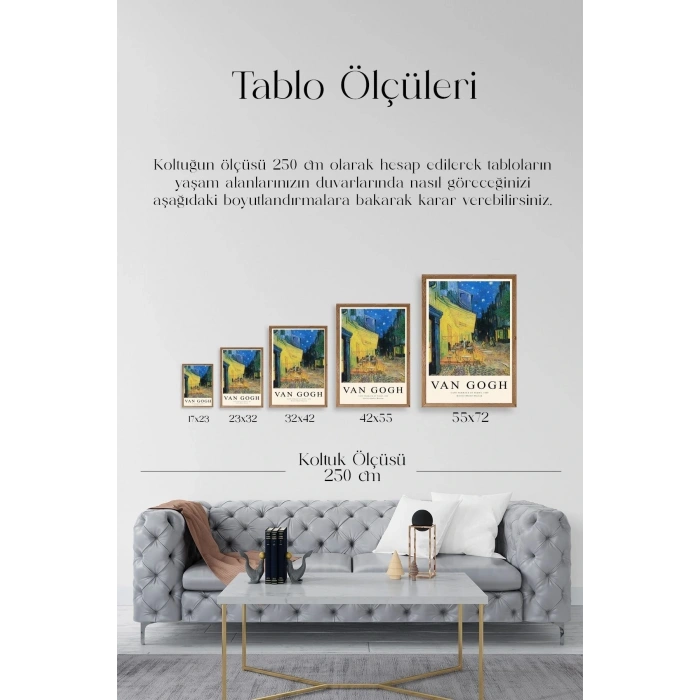 Van Gogh Ahşap Çerçeveli Tablo 17 x 23