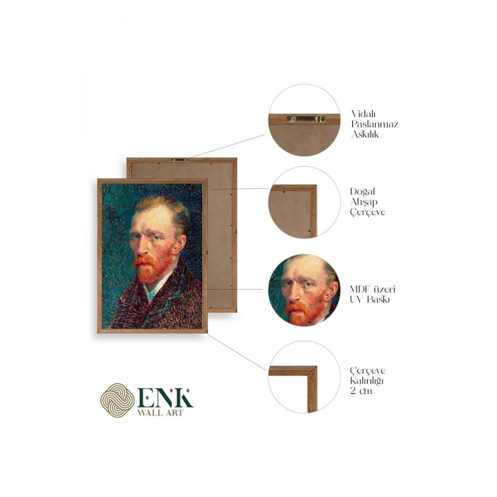 Van Gogh Ahşap Çerçeveli Tablo 23 x 30