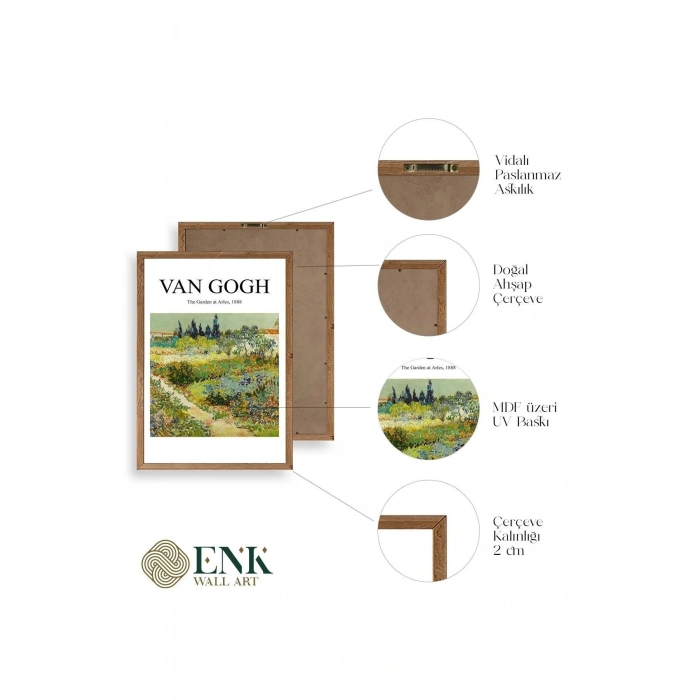 Van Gogh Ahşap Çerçeveli Tablo 23 x 30