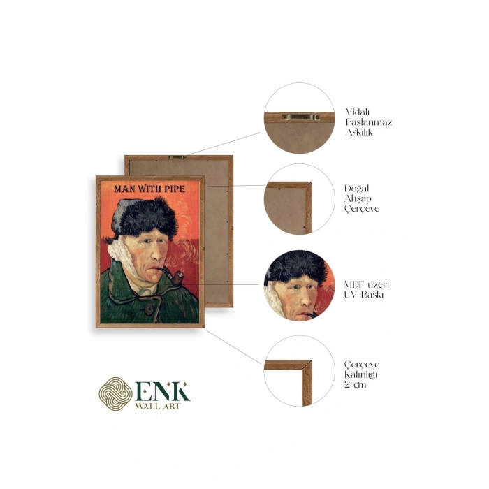 Van Gogh Ahşap Çerçeveli Tablo 23 x 30