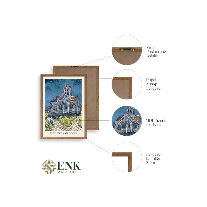 Van Gogh Ahşap Çerçeveli Tablo 23 x 30