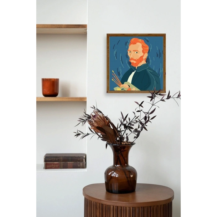 Van Gogh Ahşap Çerçeveli Tablo 42 x 42