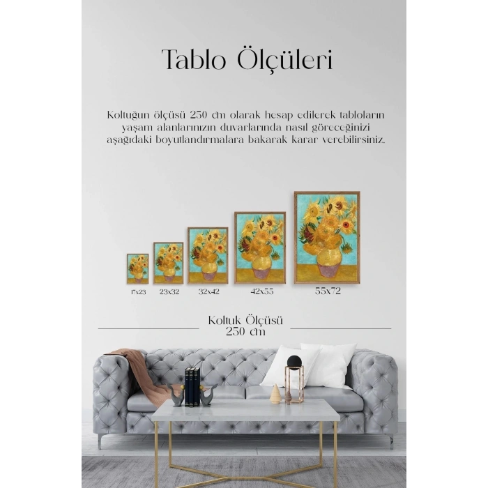 Van Gogh Ahşap Çerçeveli Tablo 50 x 70