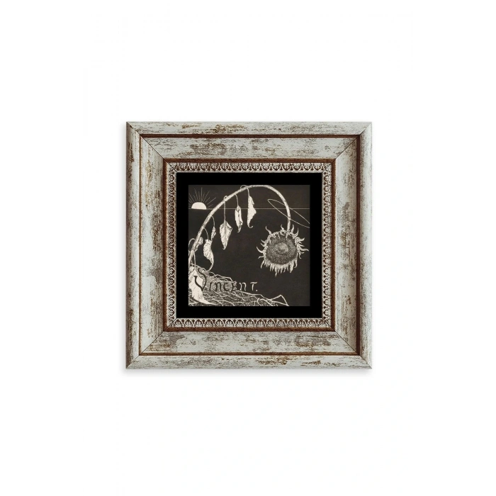 Van Gogh Çerçeveli Taş Tablo 20 cm