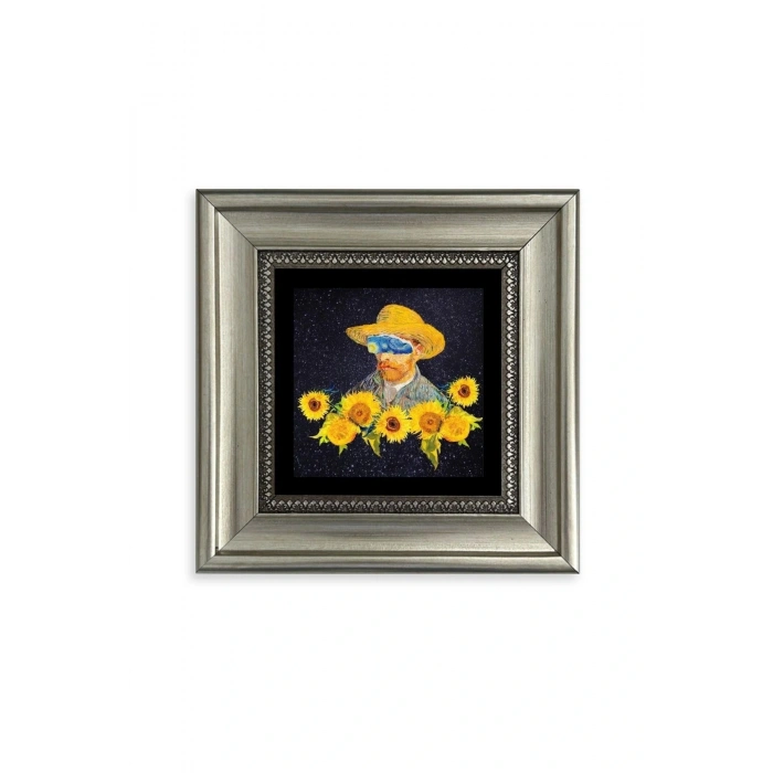 Van Gogh Çerçeveli Taş Tablo 20 cm