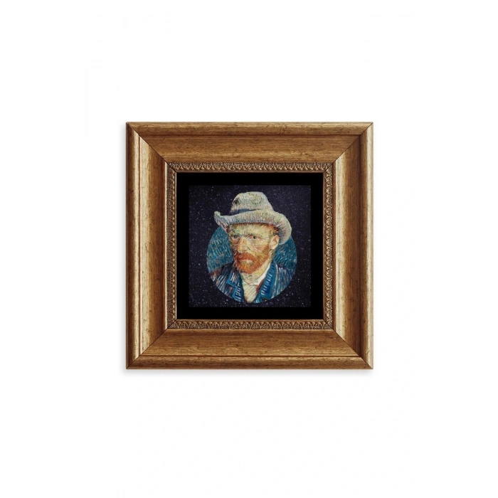 Van Gogh Çerçeveli Taş Tablo 20 cm