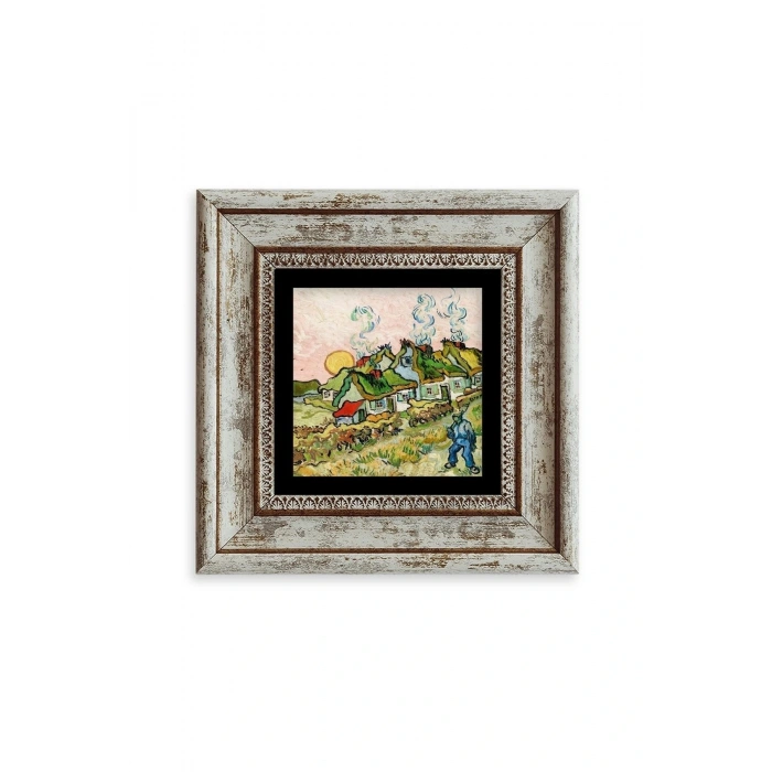 Van Gogh Çerçeveli Taş Tablo 20 cm