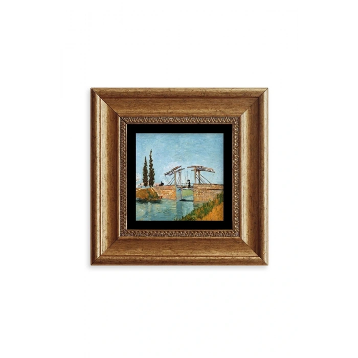 Van Gogh Çerçeveli Taş Tablo 20 cm
