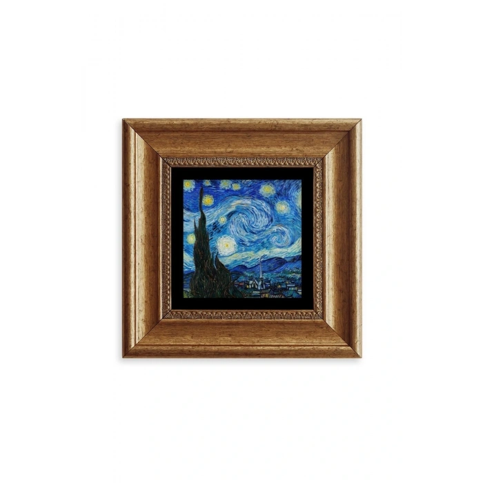 Van Gogh Çerçeveli Taş Tablo 20 cm