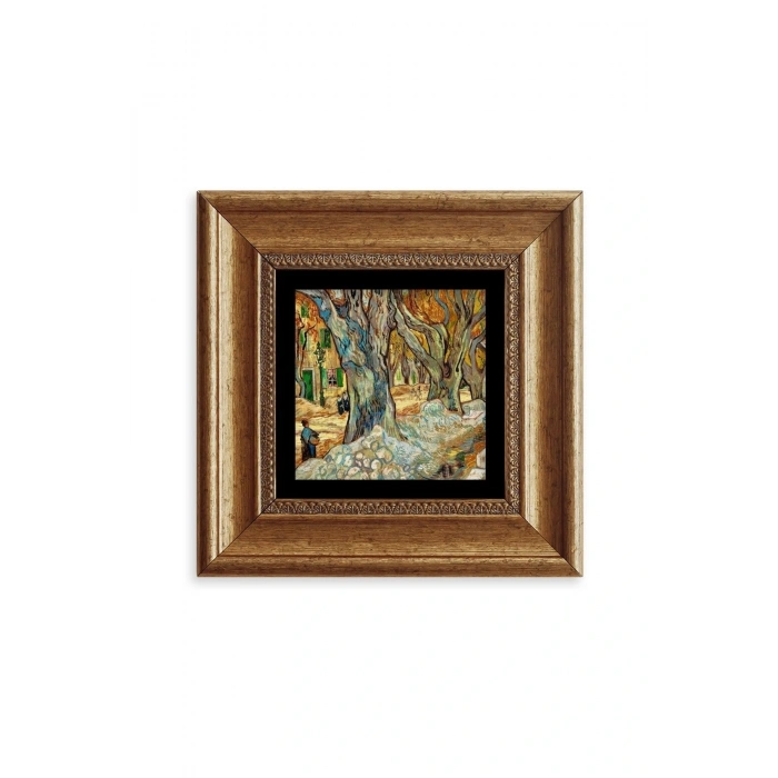 Van Gogh Çerçeveli Taş Tablo 20 cm