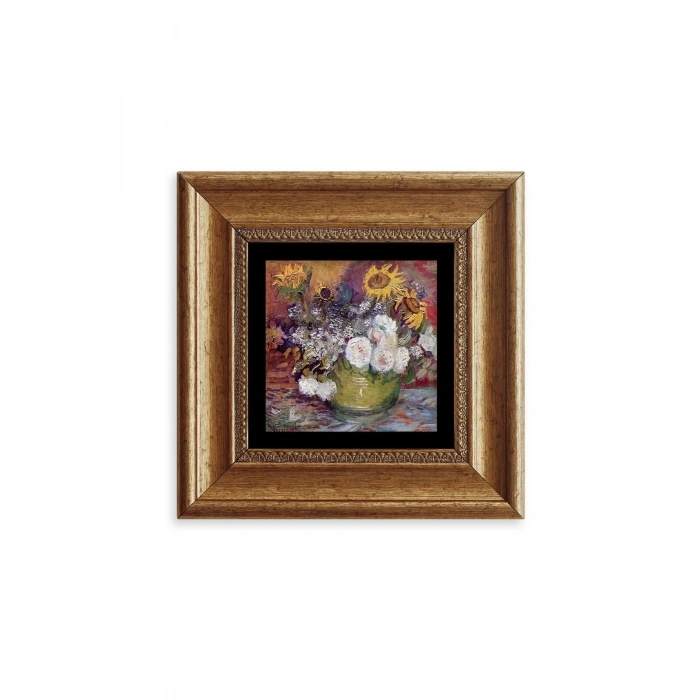 Van Gogh Çerçeveli Taş Tablo 20 cm