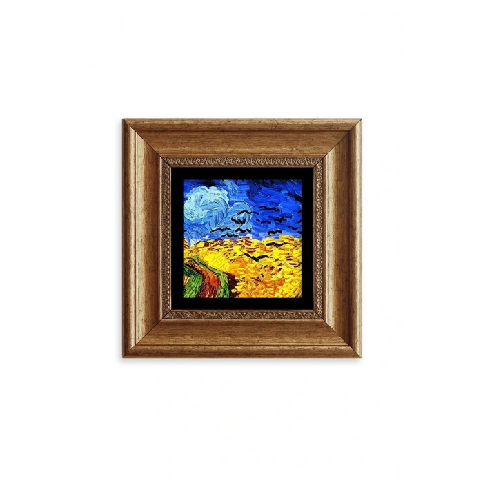 Van Gogh Çerçeveli Taş Tablo 20 cm