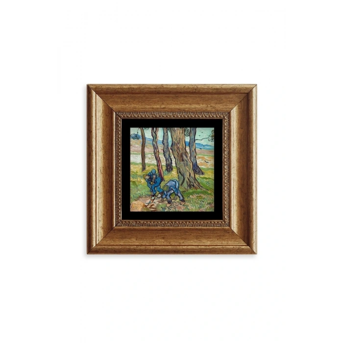 Van Gogh Çerçeveli Taş Tablo 20 cm