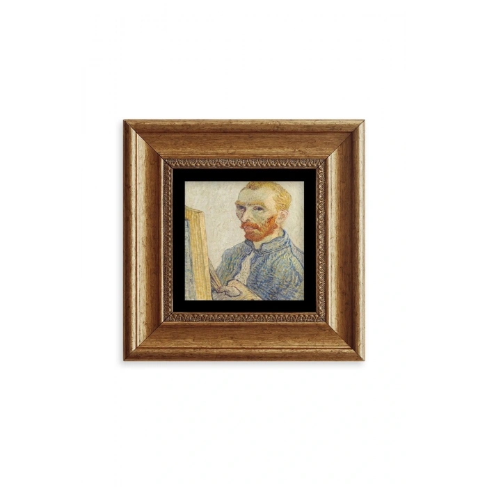 Van Gogh Çerçeveli Taş Tablo 20 cm
