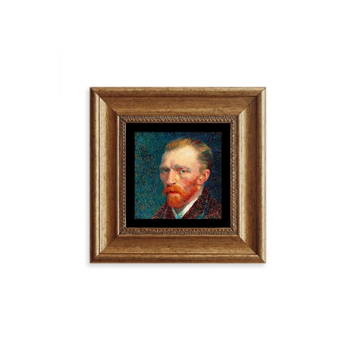 Van Gogh Çerçeveli Taş Tablo 20 cm