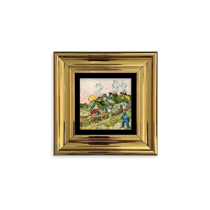 Van Gogh Çerçeveli Taş Tablo 20 cm