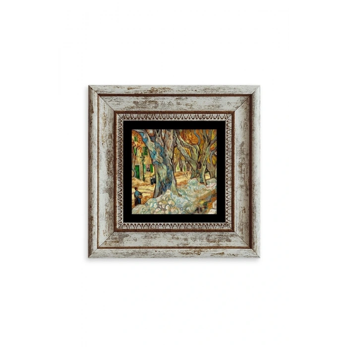 Van Gogh Çerçeveli Taş Tablo 20 cm