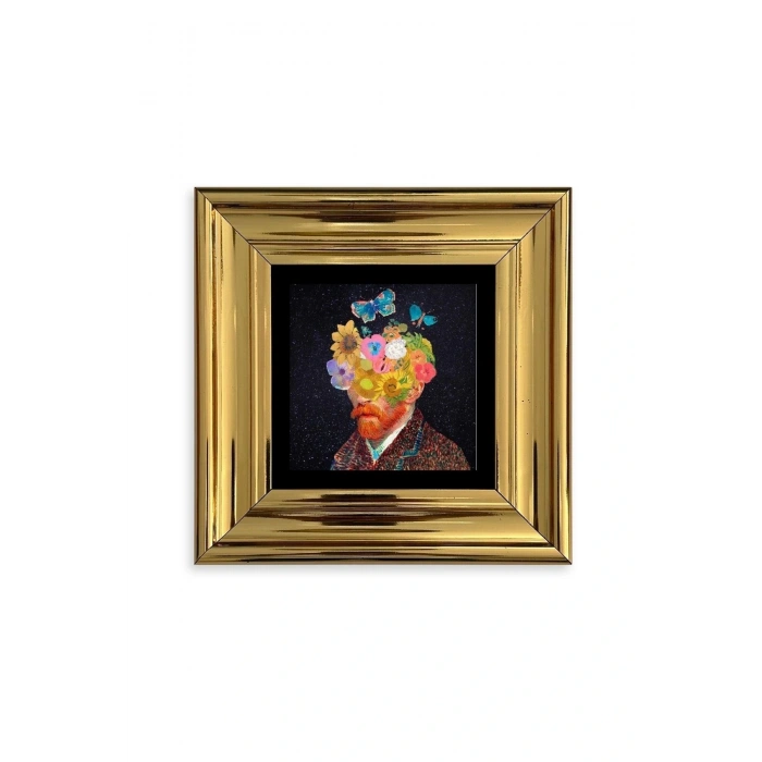 Van Gogh Çerçeveli Taş Tablo 20 cm