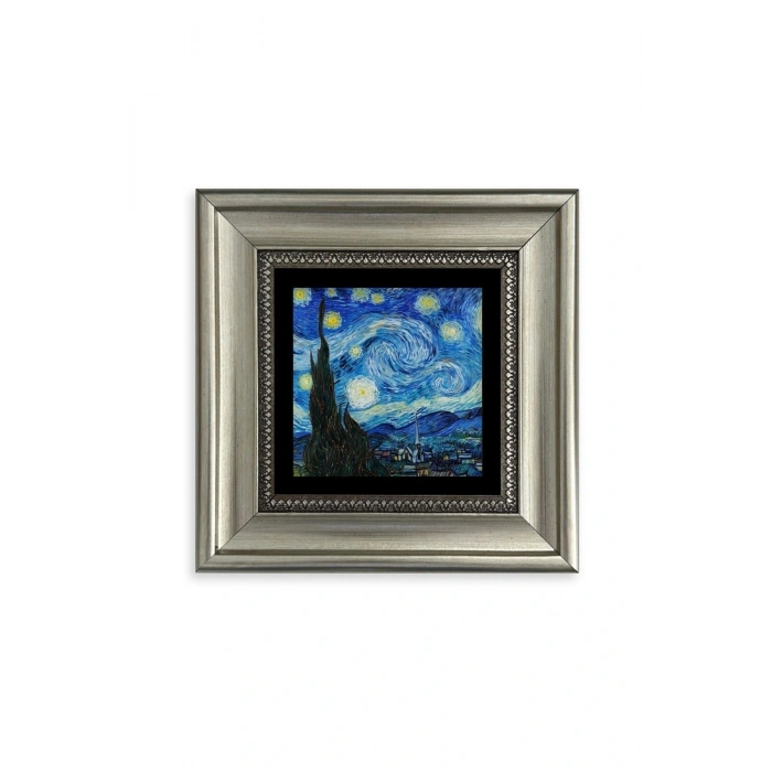 Van Gogh Çerçeveli Taş Tablo 20 cm