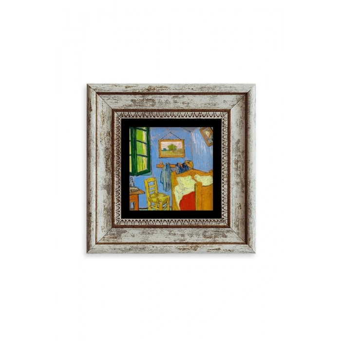 Van Gogh Çerçeveli Taş Tablo 20 cm