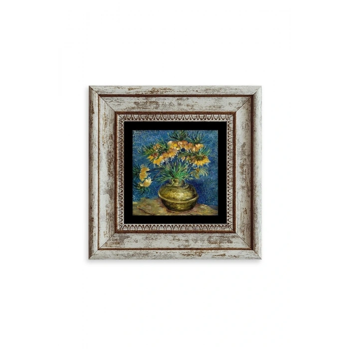 Van Gogh Çerçeveli Taş Tablo 20 cm