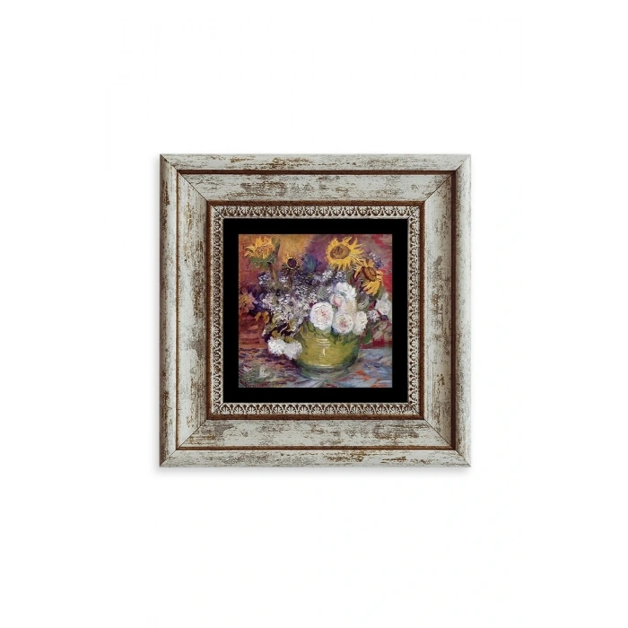 Van Gogh Çerçeveli Taş Tablo 20 cm