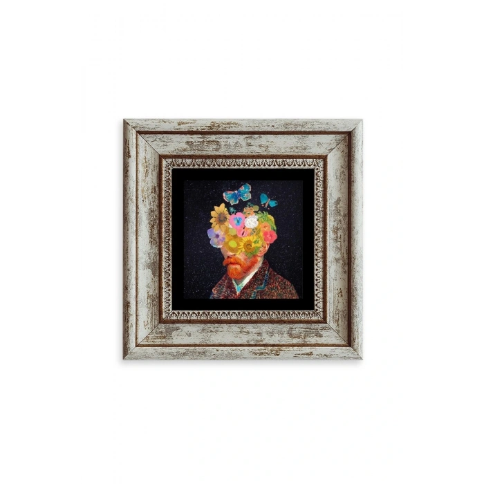 Van Gogh Çerçeveli Taş Tablo 20 cm