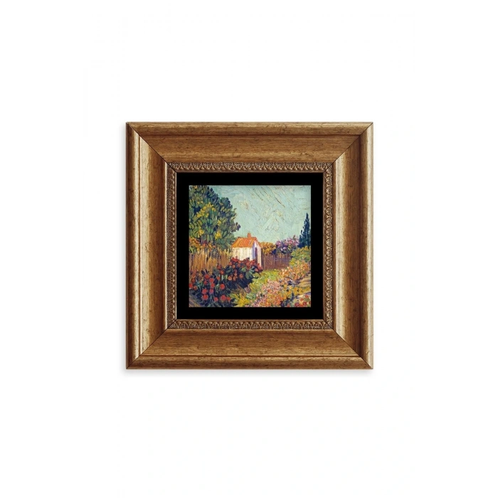 Van Gogh Çerçeveli Taş Tablo 20 cm