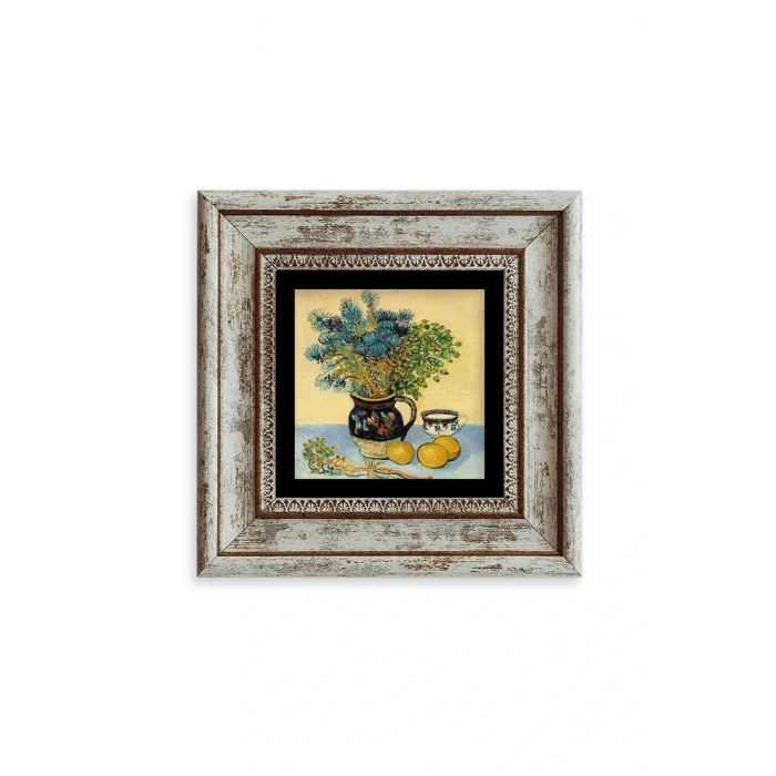 Van Gogh Çerçeveli Taş Tablo 20 cm