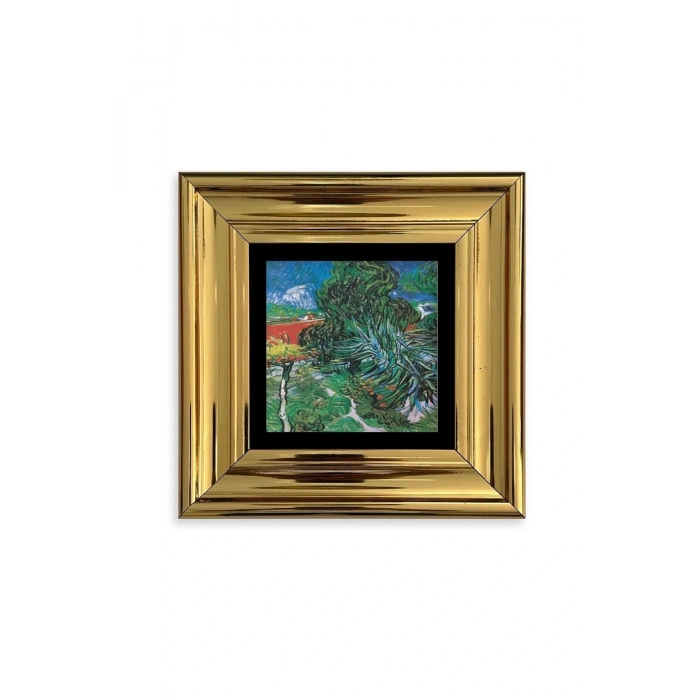 Van Gogh Çerçeveli Taş Tablo 20 cm