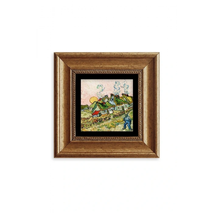 Van Gogh Çerçeveli Taş Tablo 20 cm