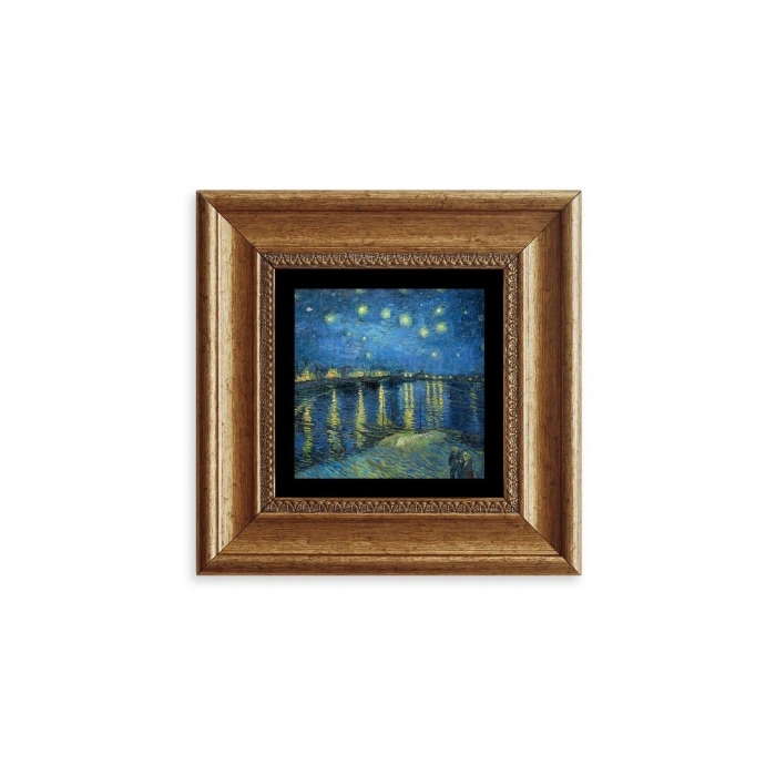 Van Gogh Çerçeveli Taş Tablo 20 cm