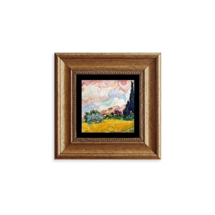 Van Gogh Çerçeveli Taş Tablo 20 cm