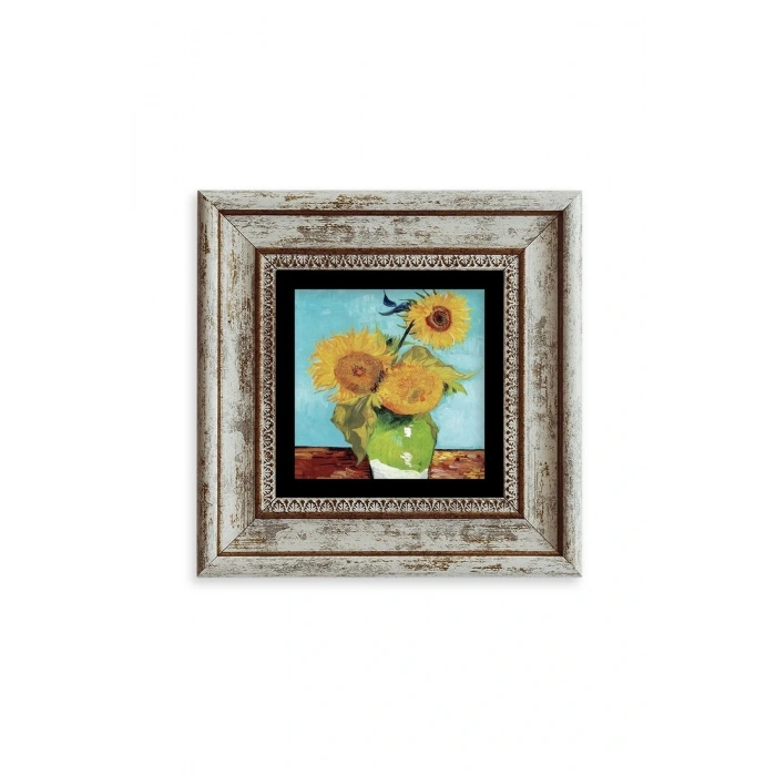 Van Gogh Çerçeveli Taş Tablo 20 cm