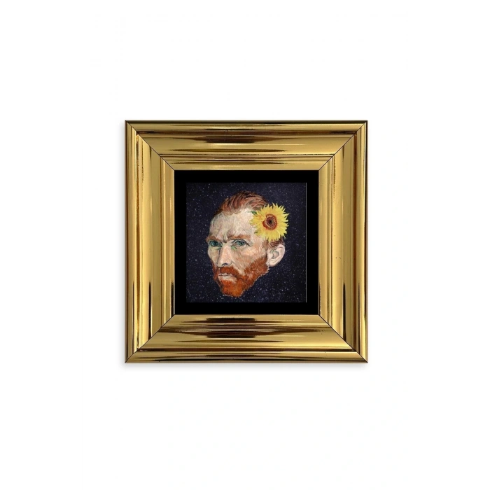 Van Gogh Çerçeveli Taş Tablo 20 cm