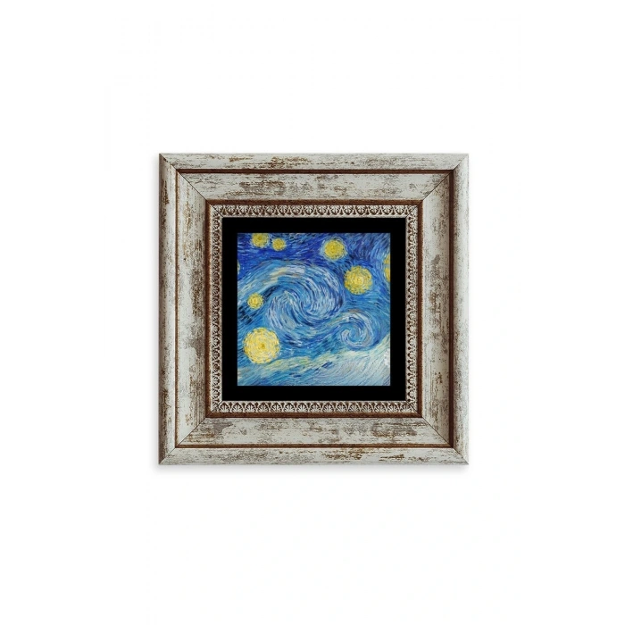 Van Gogh Çerçeveli Taş Tablo 20 cm