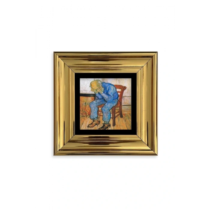 Van Gogh Çerçeveli Taş Tablo 20 cm