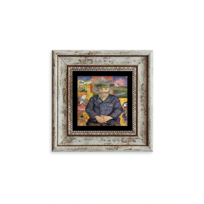 Van Gogh Çerçeveli Taş Tablo 20 cm