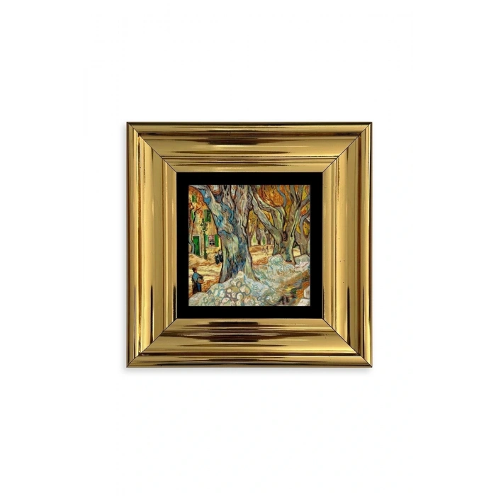 Van Gogh Çerçeveli Taş Tablo 20 cm