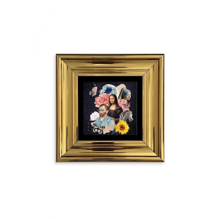 Van Gogh Çerçeveli Taş Tablo 20 cm