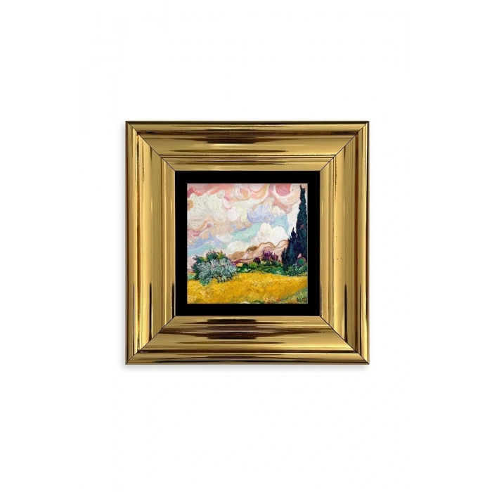 Van Gogh Çerçeveli Taş Tablo 20 cm