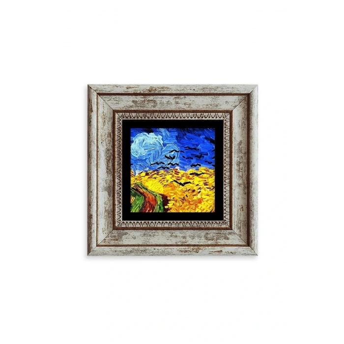 Van Gogh Çerçeveli Taş Tablo 20 cm