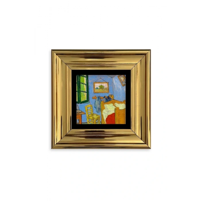 Van Gogh Çerçeveli Taş Tablo 20 cm