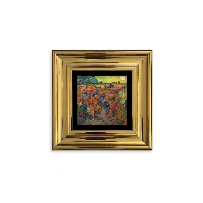 Van Gogh Çerçeveli Taş Tablo 20 cm