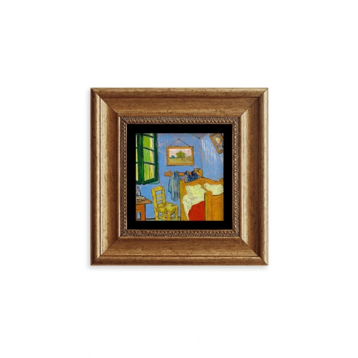 Van Gogh Çerçeveli Taş Tablo 20 cm