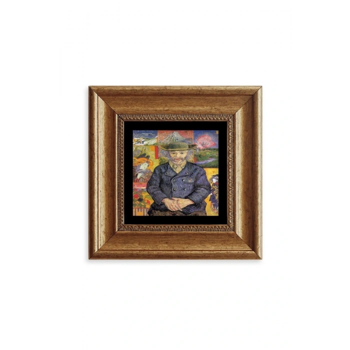 Van Gogh Çerçeveli Taş Tablo 20 cm